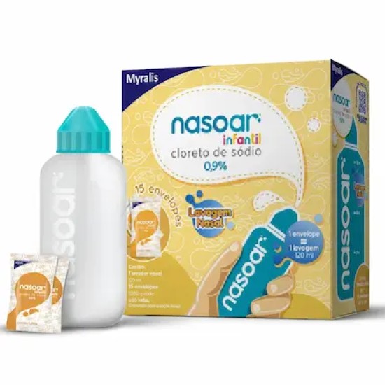 NASOAR INF 0,9% FRASCO C/120ML + 15 ENV