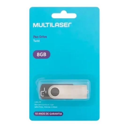 PEN DRIVE 8GB MULTILASER