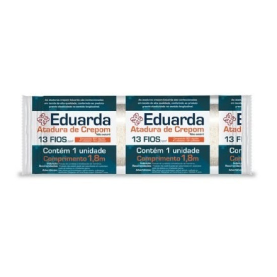 ATADURA CREPOM EDUARDA 1,8M X 15CM