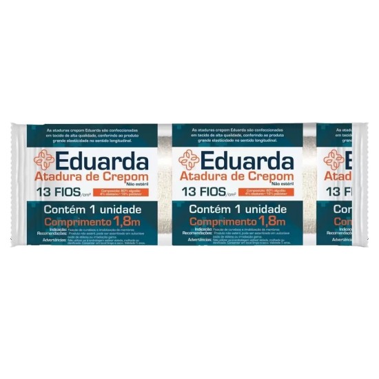 ATADURA CREPOM EDUARDA 1,8M X 10CM