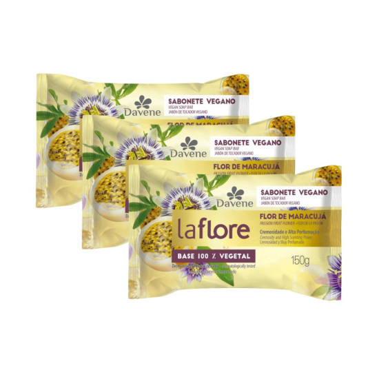 SABONETE DAVENE LA FLORE FLOR DE MARACUJA 150G
