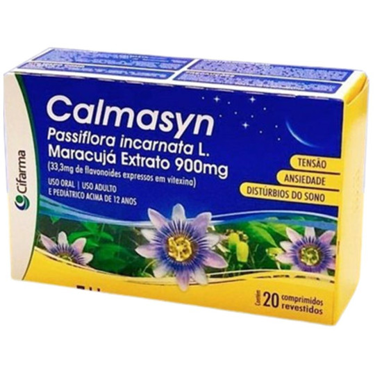 CALMASYN 900MG COM 20 CAPSULAS