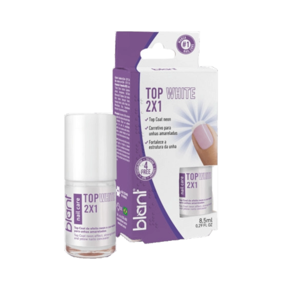 ESMALTE BLANT BASE CORRETIVA TOP WHITE 2X1 8,5ML