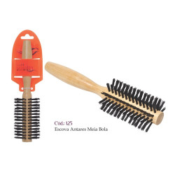 ESCOVA CABELO NATUS PLANT ANTARES MAD CERDAS NYLON MEIA BOLA
