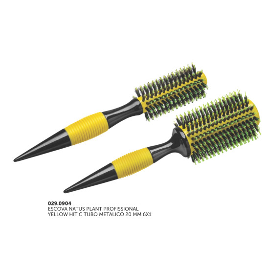 ESCOVA CABELO NATUS PLANT PROF YELLOW HIT C TUBO MET 20MM