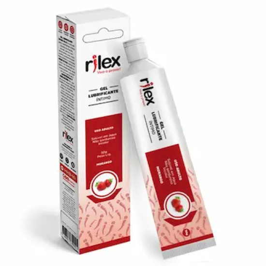 GEL LUBRIFICANTE INTIMO RILEX MORANGO COM 50G