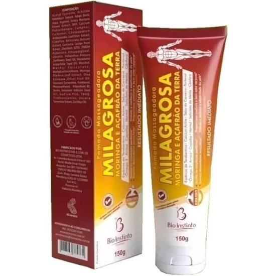 POMADA PARA MASSAGEM ERVAS MILAGROSAS 150G