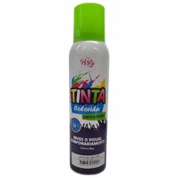 TINTA TEMPORARIA COR VERDE P/CABELO SPRAY MY PARTY C/150ML