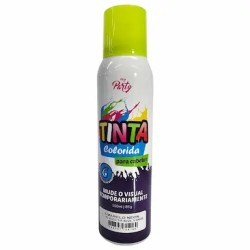 TINTA TEMPORARIA COR AMARELA P/CABELO SPRAY MY PARTY C/150ML