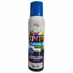 TINTA TEMPORARIA  COR AZUL P/CABELO SPRAY MY PARTY C/150ML