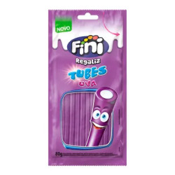 BALA DE GELATINA FINI TUBES UVA 80G