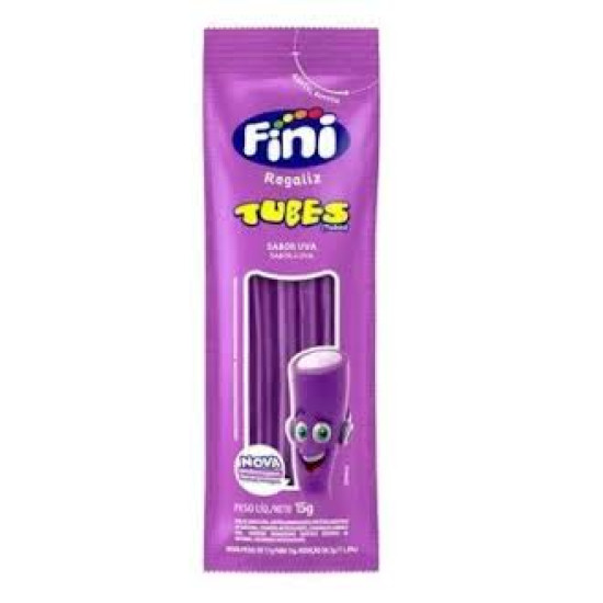 BALA DE GELATINA FINI TUBES UVA CITRICO 17G