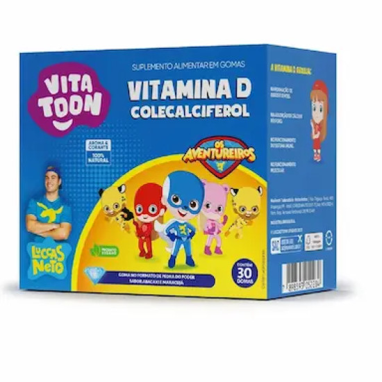 VITAMINA D LUCCAS NETO COM 30 GOMAS