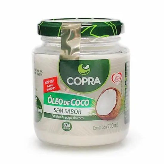 OLEO DE COCO COPRA EXTRA VIRGEM S/SABOR 200ML
