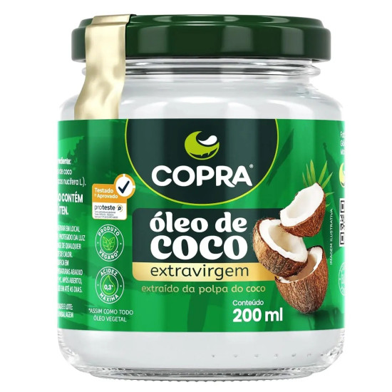 OLEO DE COCO COPRA EXTRA VIRGEM 200ML