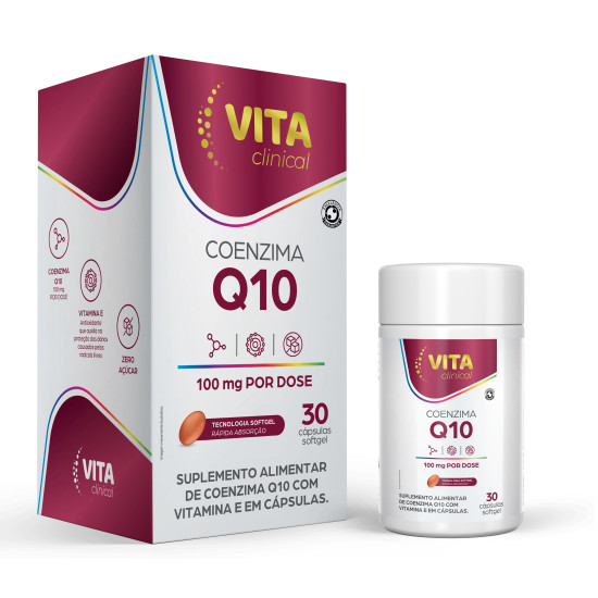 COENZIMA Q10+VITAMINA E VITACLINICAL COM 30 CAPSULAS