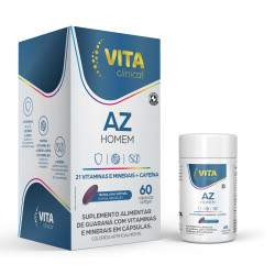 POLIVITAMINICO VITACLINICAL GUARANA COM VIT AZ HOMEM 120MG COM 60 CAPSULAS