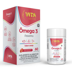 POLIVITAMINICO VITACLINICAL OMEGA 3 KIDS CEREJA COM 60 CAPSULAS