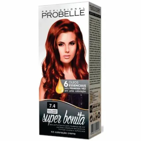 TINTURA DE CABELO PROBELLE BURGUESINHA 07.4 LOURO MEDIO