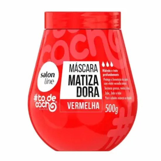 MASCARA HIDRATANTE SALON LINE TO DE CACHO MATIZADORA VERMELHA 500G