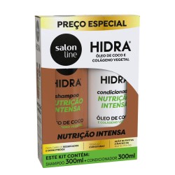 KIT SALON LINE SHAMPOO+CONDICIONADOR HIDRA COCO 300ML