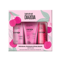 KIT LABOTRAT DIA A DIA CEREJA HIDRATANTE190ML+ESFOLIANTE 150G+BODY SPLASH 190ML