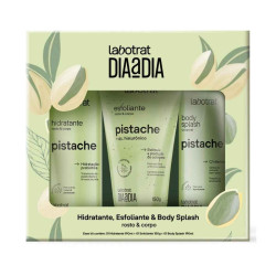 KIT LABOTRAT DIA A DIA PISTACHE HIDRATANTE190ML+ESFOLIANTE 150G+BODY SPLASH 190ML
