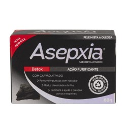 ASEPXIA SABONETE DETOX CARVÃO ATIVADO C/80G