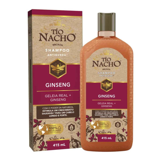 TIO NACHO SHAMPOO GINSENG COM 415ML