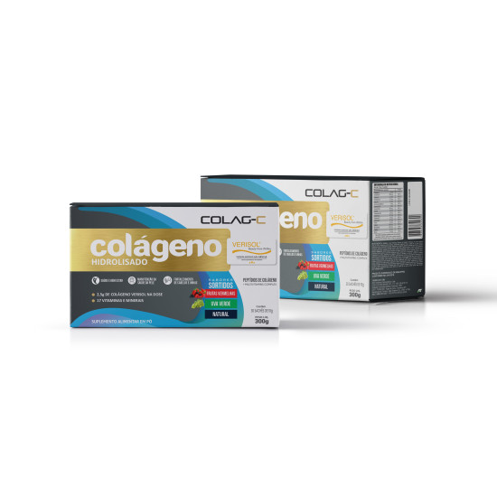 UNIFABRA COLAG C COLAGENO VERISOL SORTIDOS COM 30 SACHE 10G