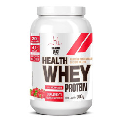 WHEY PROTEIN 100% HEALTH LABS GOURMET MORANGO 900G