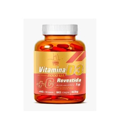 VITAMINA D3 2000UI+VITAMINA C 1G HEALTH LABSORVENTE C/90 CAPSULAS