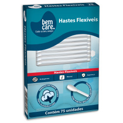 HASTES FLEXIVEIS BEM CARE COM 75 UND