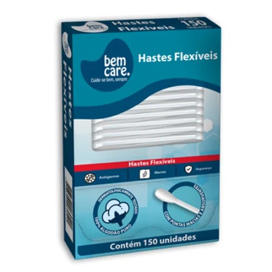 HASTES FLEXIVEIS BEM CARE C/150 UND