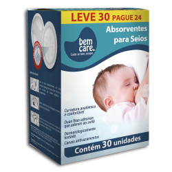 ABSORVENTE SEIOS BEM CARE COM 30 UND