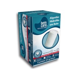 ALGODAO HIDROFILO EM ROLO BEM CARE C/25G