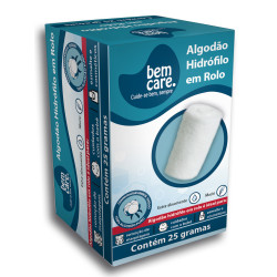 ALGODAO HIDROFILO EM ROLO BEM CARE COM 25G