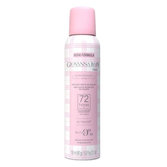DESODORANTE AEROSOL GIOVANNA BABY CLASSIC 72H 150ML