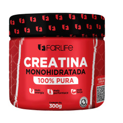 CREATINA 100% PURA COM 300G FARLIFE