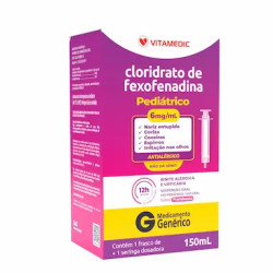 FEXOFENADINA SUSP ORAL 6MG/ML COM 150ML