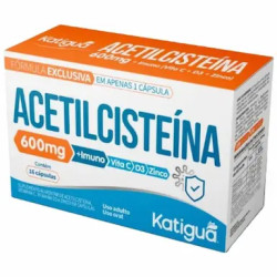 ACETILCISTEINA 600MG COM 16 CAPSULAS KATIGUA