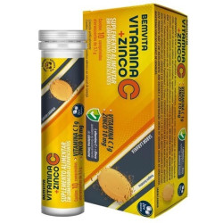 BEMVITA VITA C+ZINCO EFERVESCENTE SABOR LARANJA COM 10 CAPSULAS