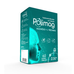 POLIMAG MAGNESIO+L-TREONINA COM 60 COMPRIMIDOS