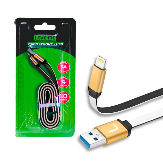CABO LEVE-ME PD IPHONE 5 AO 12 - ENTRADA USB