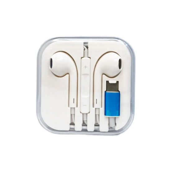 FONE DE OUVIDO LEVE-ME COM FIO TIPO C IPHONE LINHA TURBO