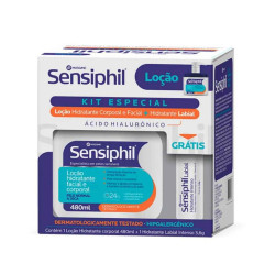SENSIPHIL CREME COM 480ML + HIDRATANTE LABIAL GRATIS