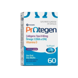 PROTEGEN DHA COLAGENO TIPO II + OMEGA E + VITAMINA D COM 60 CAPSULAS