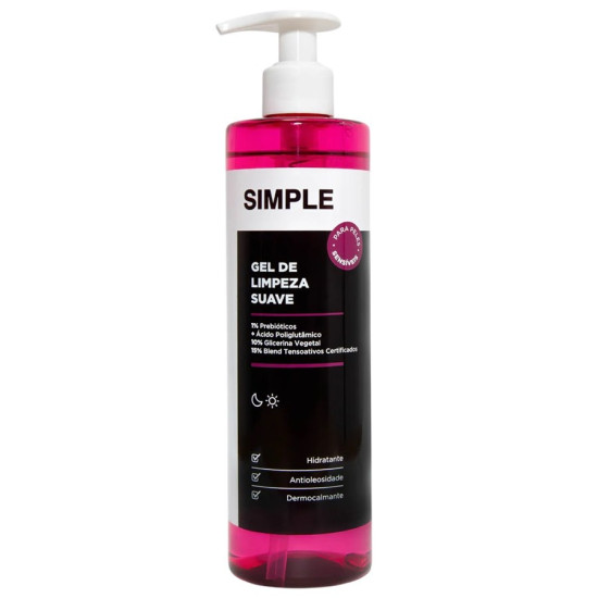 GEL DE LIMPEZA SUAVE FACIAL SIMPLE PELES SENSIVEIS 350G