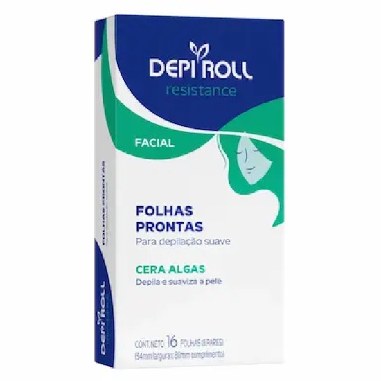FOLHAS PRONTAS DEPI ROLL FACIAL ALGAS C/8 PARES