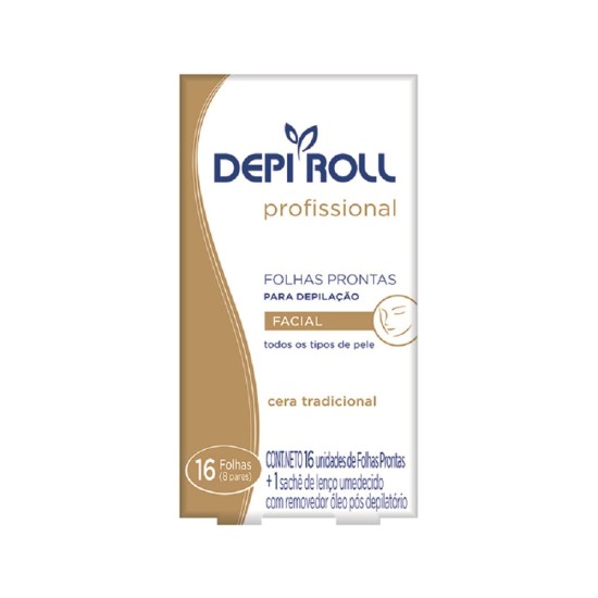 FOLHAS PRONTAS DEPI ROLL FACIAL TRADICIONAL C/8 PARES